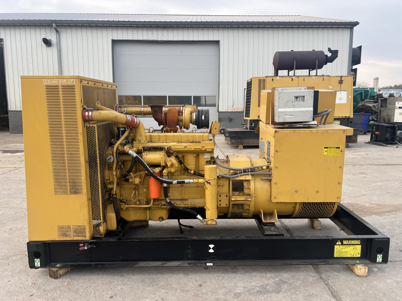_250 kW CAT Gen Set, with 3306 DITA CAT Engine, 829 Hours, Open Skid