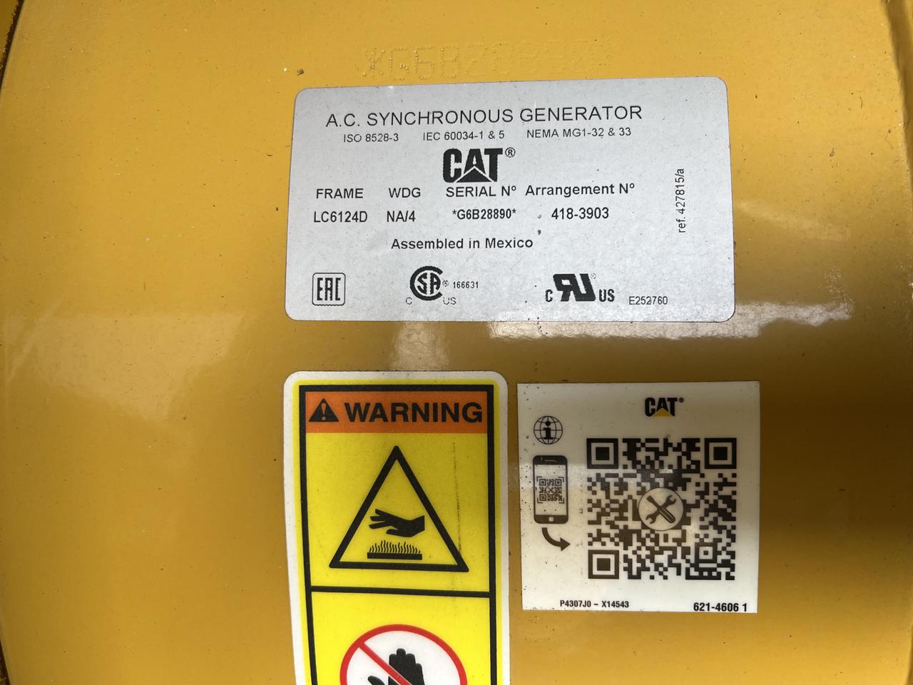 _400 kW New CAT Generator with Warranty from Manufacturer, Sound Attenuated Enclosure with Base Fuel Tank, C13 Liter Diesel Engine, US EPA Tier 3 Pre Emissions - Image 12