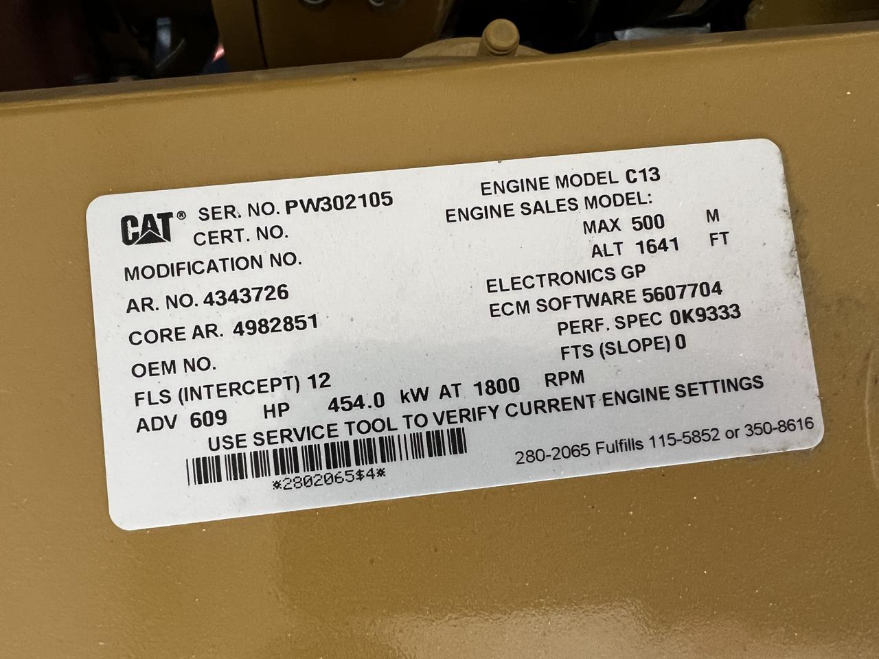 _400 kW New CAT Generator with Warranty from Manufacturer, Sound Attenuated Enclosure with Base Fuel Tank, C13 Liter Diesel Engine, US EPA Tier 3 Pre Emissions - Image 18