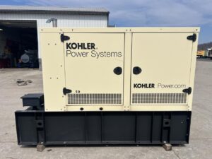 __50 kW Kohler Generstor, with Sound Attenuated Enclosure and Base Fuel Tank, 2.4 Liter John Deere Engine, Year - 2014, US EPA Tier 3 Pre Emission Engine