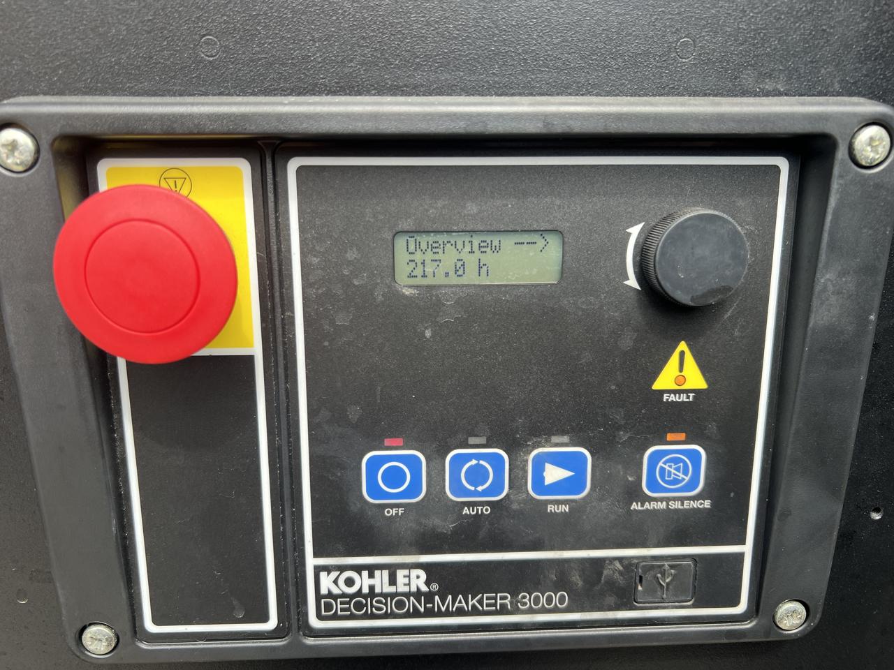 __50 kW Kohler Generstor, with Sound Attenuated Enclosure and Base Fuel Tank, 2.4 Liter John Deere Engine, Year - 2014, US EPA Tier 3 Pre Emission Engine - Image 19
