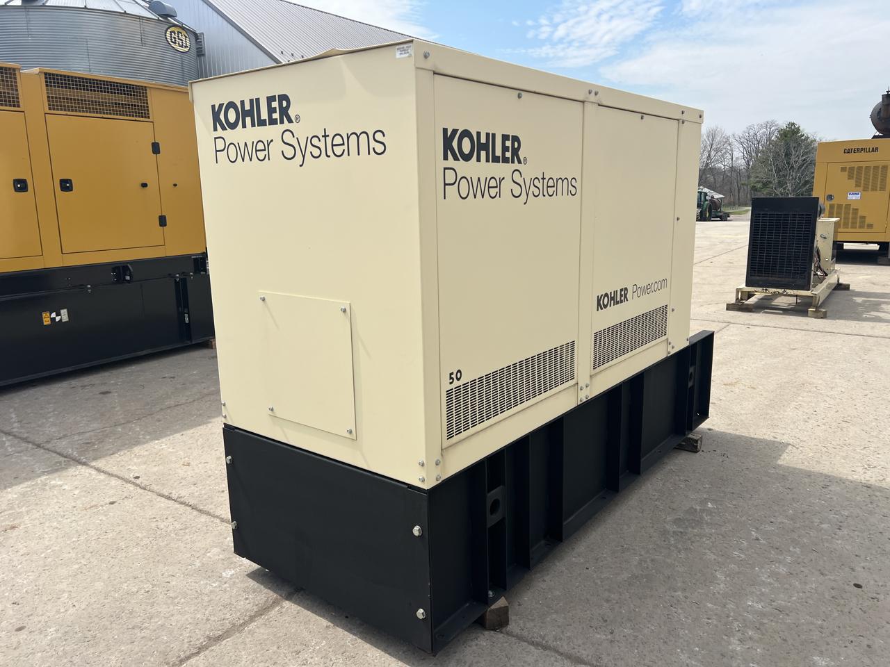 __50 kW Kohler Generstor, with Sound Attenuated Enclosure and Base Fuel Tank, 2.4 Liter John Deere Engine, Year - 2014, US EPA Tier 3 Pre Emission Engine - Image 6