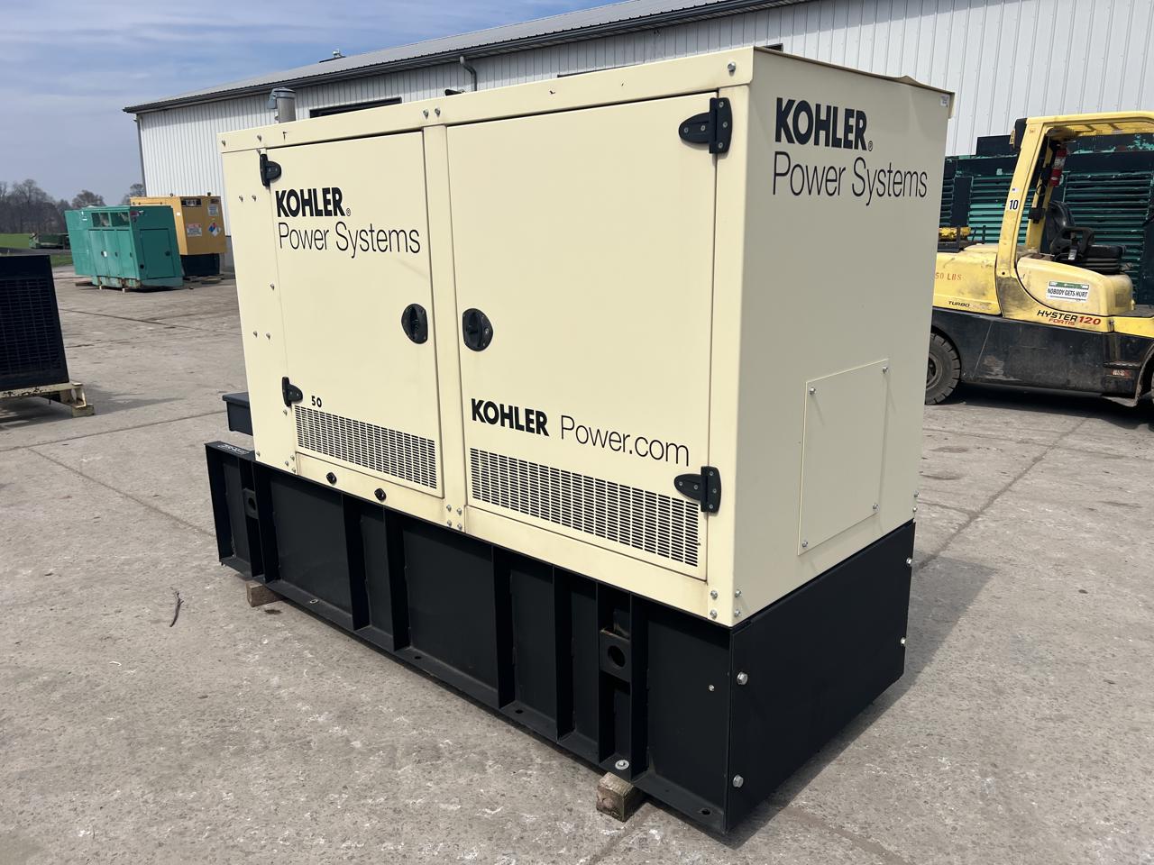__50 kW Kohler Generstor, with Sound Attenuated Enclosure and Base Fuel Tank, 2.4 Liter John Deere Engine, Year - 2014, US EPA Tier 3 Pre Emission Engine - Image 7