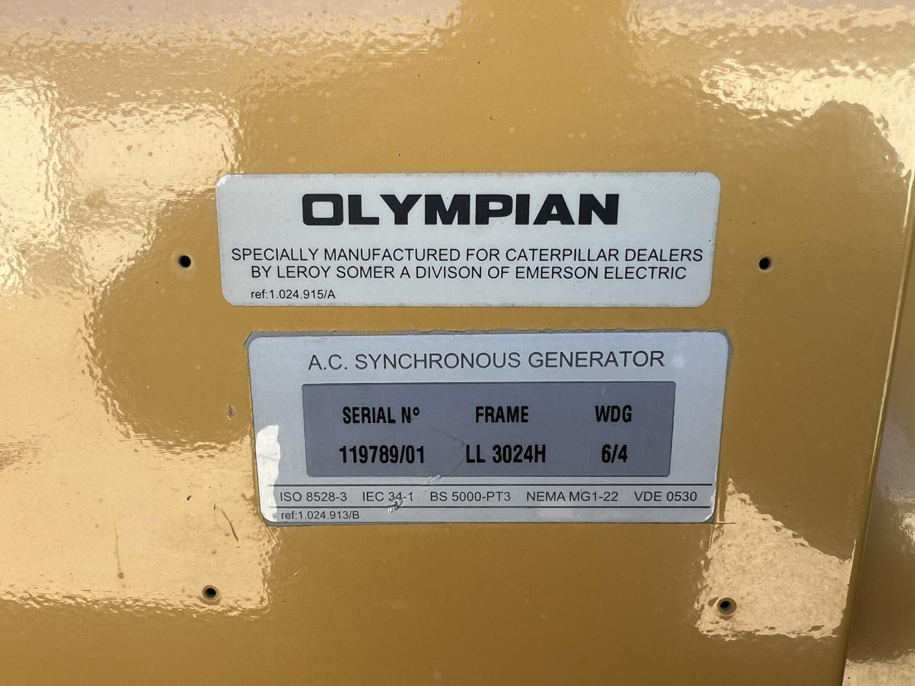_150 kW Cat/Olympian Generator, with Enclosure and Base Fuel Tank, Perkins Engine, Year - 2001, 216 Hours - Image 17