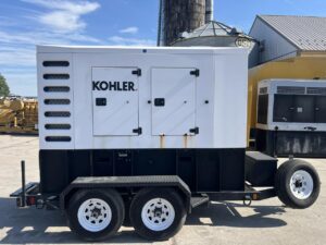 _125 kW Kohler Portable Rental Grade Generator, 4.5 Liter John Deere Engine, Year - 2019, 1870 Hours, US EPA Tier 4