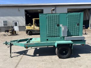 __35 kW Cummins/Onan Portable GenSet with Enclosure and Base Fuel Tank, 3.3 Liter Cummins Engine, Year - 2002, 451 Hours