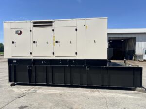 _500 kW New Cat GenSet, with Sound Attenuated Enclosure and 1200 Gal. Base Fuel Tank, Year - 2023, 2 Year Factory Warranty