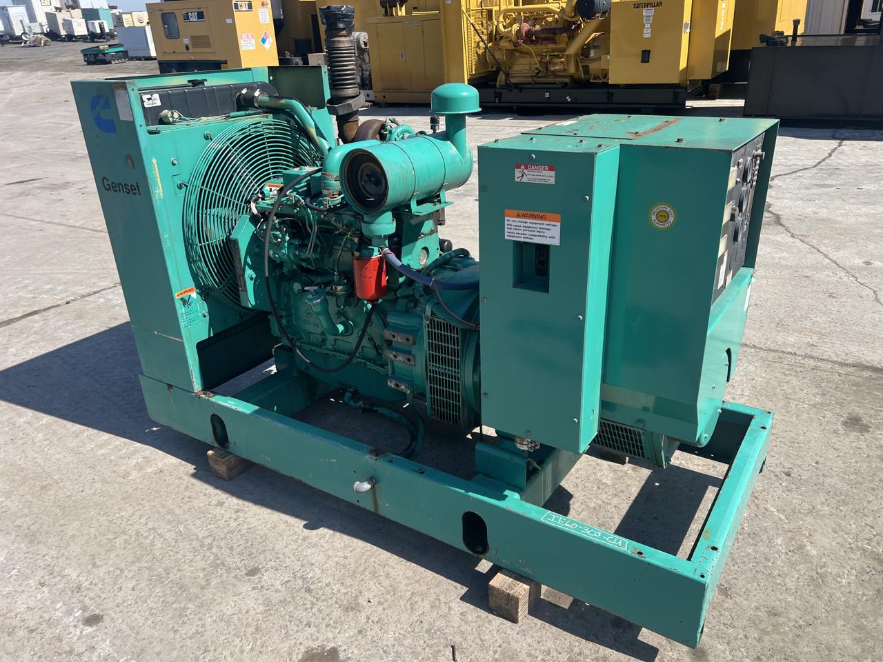 __60 kW Cummins/Onan Genset, 4BT3.9 Liter Cummins Engine, Open Skid, Year - 1993, 5093 Hours - Image 4