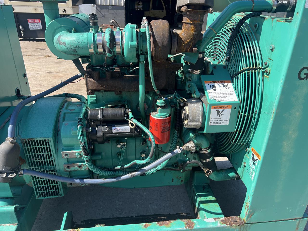 __60 kW Cummins/Onan Genset, 4BT3.9 Liter Cummins Engine, Open Skid, Year - 1993, 5093 Hours - Image 8