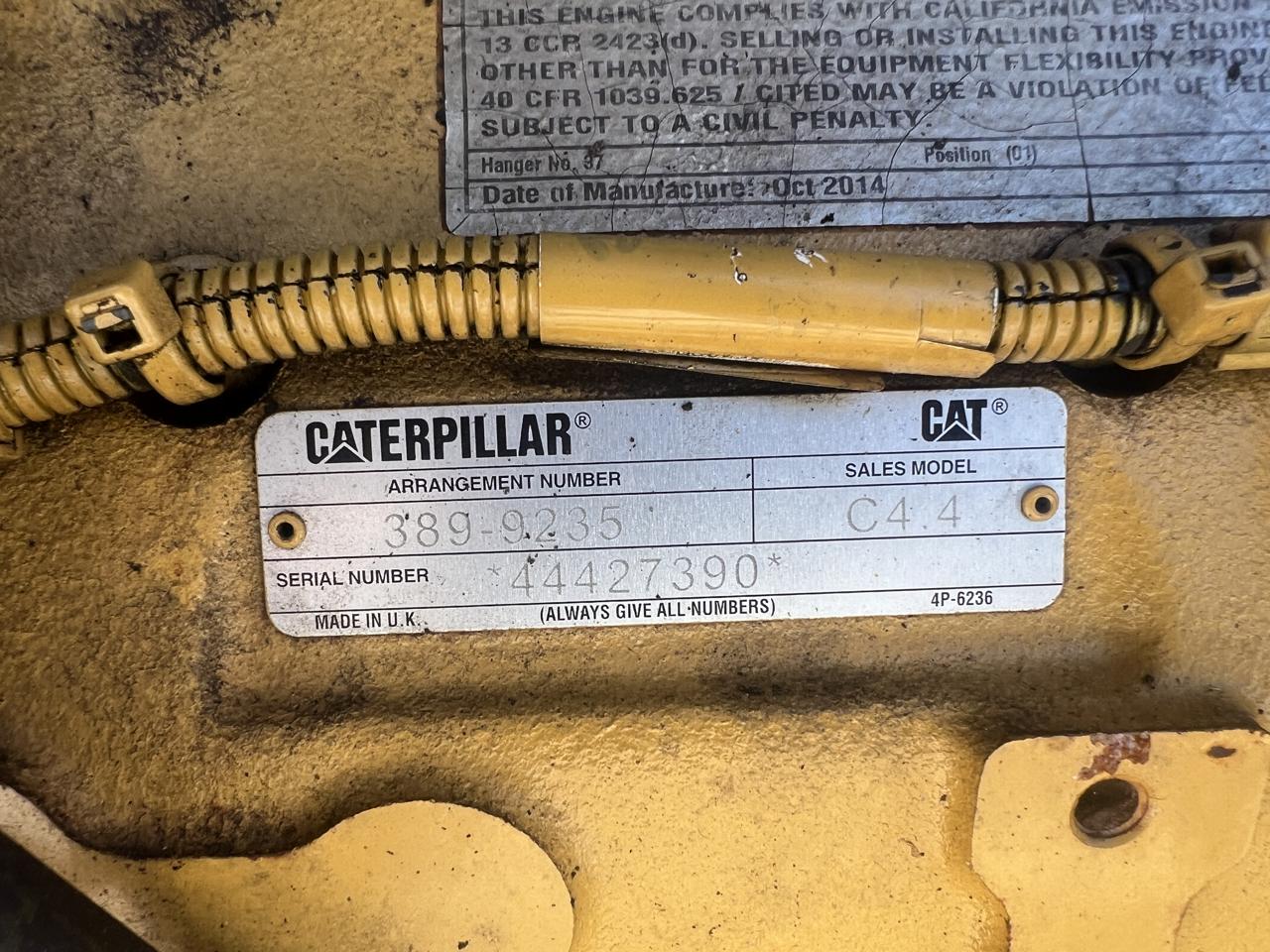 C4.4 Caterpillar Industrial Engine, Year - 2014, Tier 3 Common Rail Pre Emission - Image 10