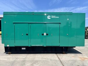 _250 kW Cummins/Onan Gen Set, with Sound Attenuated Enclosure and Base Tank, 9.0 Liter Cummins Engine, Year - 2020, US EPA Tier 3 Pre Emission Engine
