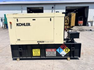 __30 kW Kohler GenSet, Year - 2021, With Sound Attenuated Enclosure and Base Fuel Tank