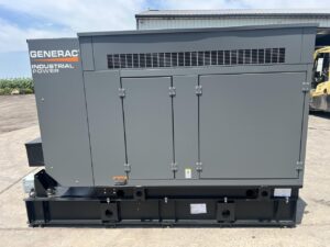 __30 kW New Surplus Generac Generator, Perkins Engine, with Sound Attenuated Enclosure and Base Fuel Tank, Year - 2022, Some Factory Warranty Remaining