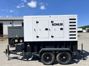 120 KVA Kohler Portable Rental Grade Generator, with Selector Switch, 4.5 Liter John Deere Engine, Year - 2018, 420 Hours, US EPA Tier 4