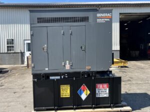 30 kW Generac New Surplus Generator, with Sound Attenuated Enclosure and Base Fuel Tank, 404 Perkins Engine, Year - 2022