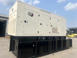 400 kW New Surplus CAT Gen Set, with Sound Attenuated Enclosure and Base Fuel Tank, C13 CAT Engine, Year - 2023