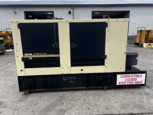 __80 kW Kohler Generator, with Sound Attenuated Enclosure and Base Fuel Tank 4.5 Liter  John Deere Engine, Year - 2011, 387 Hours