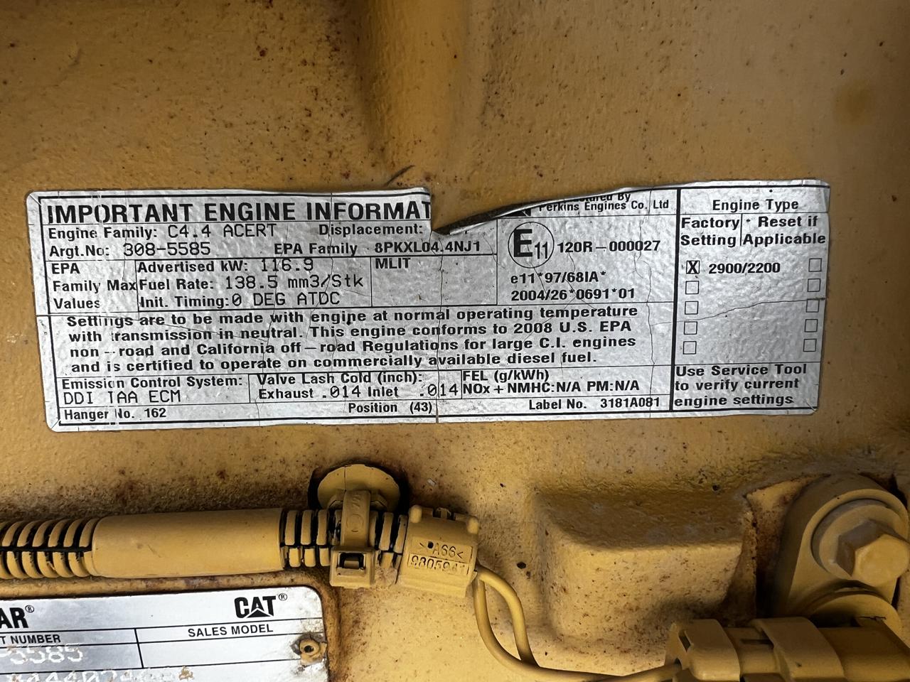 C4.4 CAT Engine, Year - 2008, Power unit with Rad and Air Cleaner, US EPA Tier 3 Pre Emission Engine - Image 10