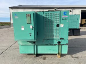 __50 kW Cummins/Onan Gen Set, with Enclosure and Base Fuel Tank, Year  - 1999, 1069 Hours