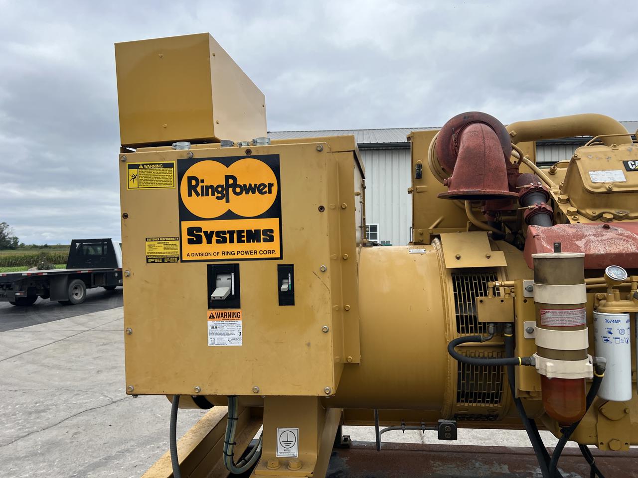 _500 kW 3412 CAT GenSet, Open Skid, 920 Hours, with Base Fuel Tank - Image 14