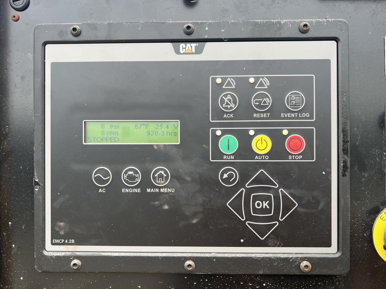 _500 kW 3412 CAT GenSet, Open Skid, 920 Hours, with Base Fuel Tank - Image 18